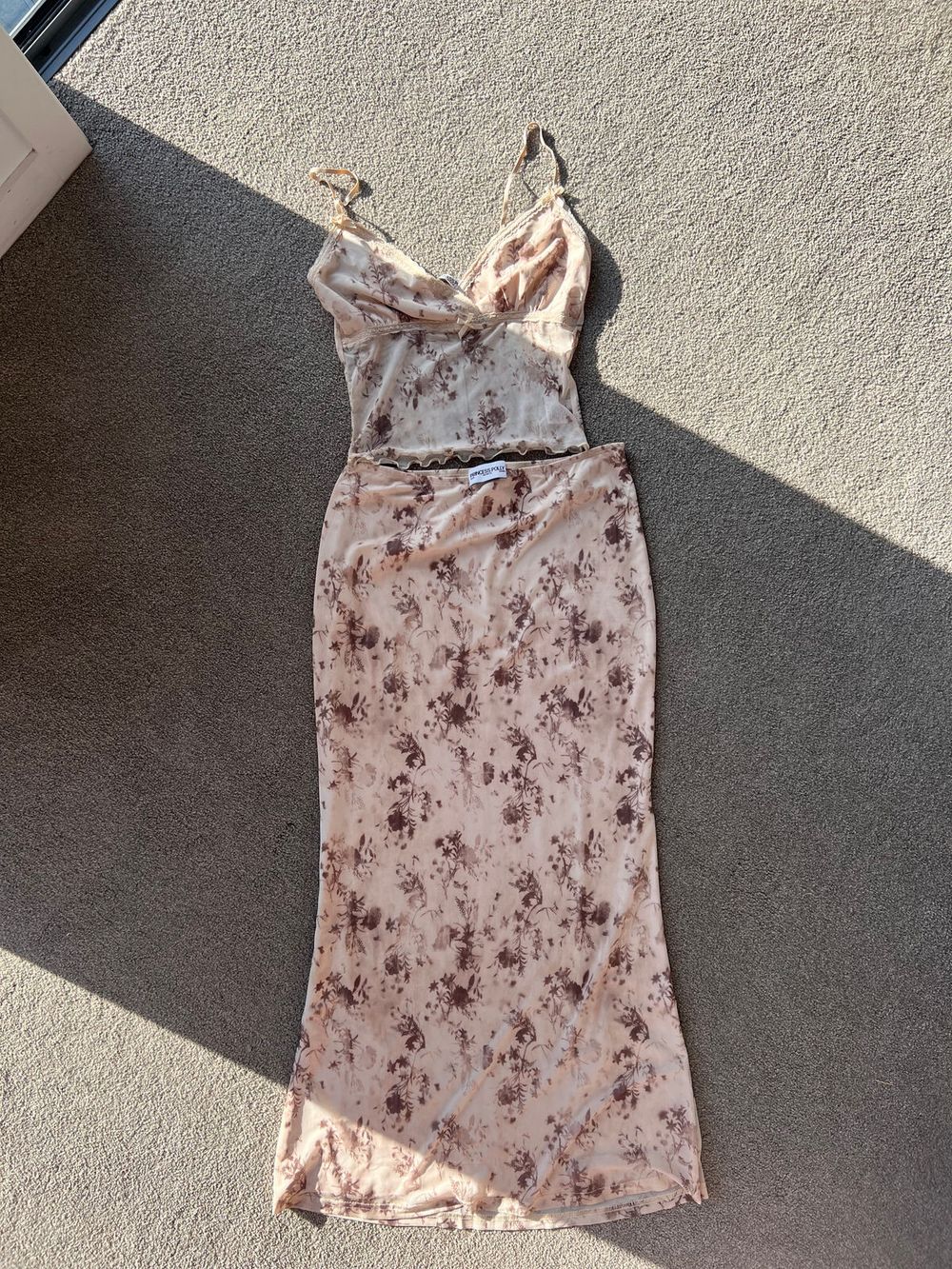 Princess Polly Floral Maxi Skirt & Cami Set