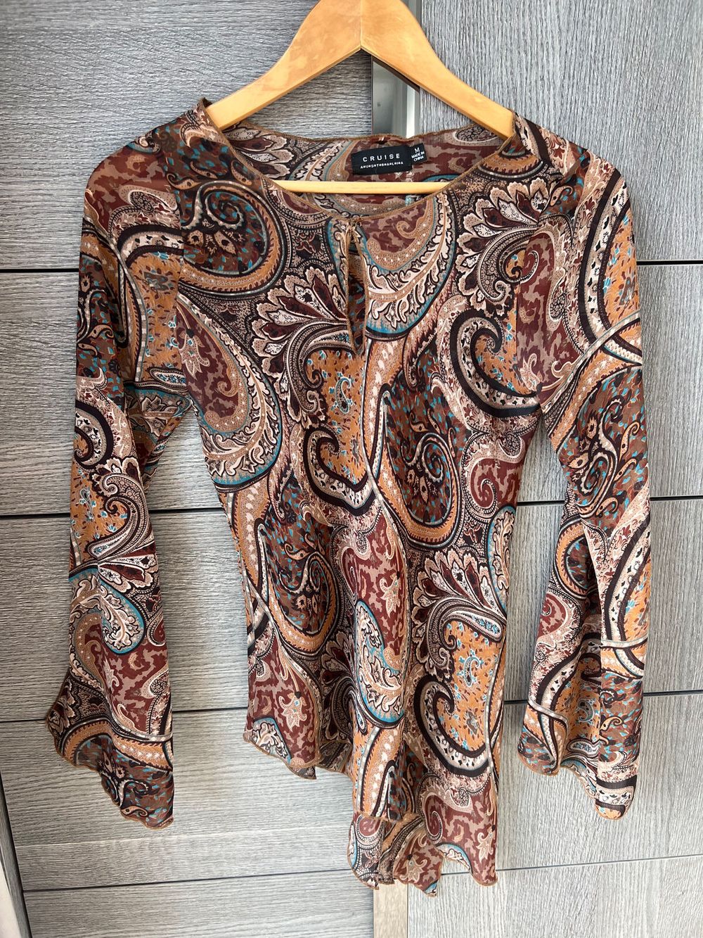 Vintage Cruise Paisley Boho Top