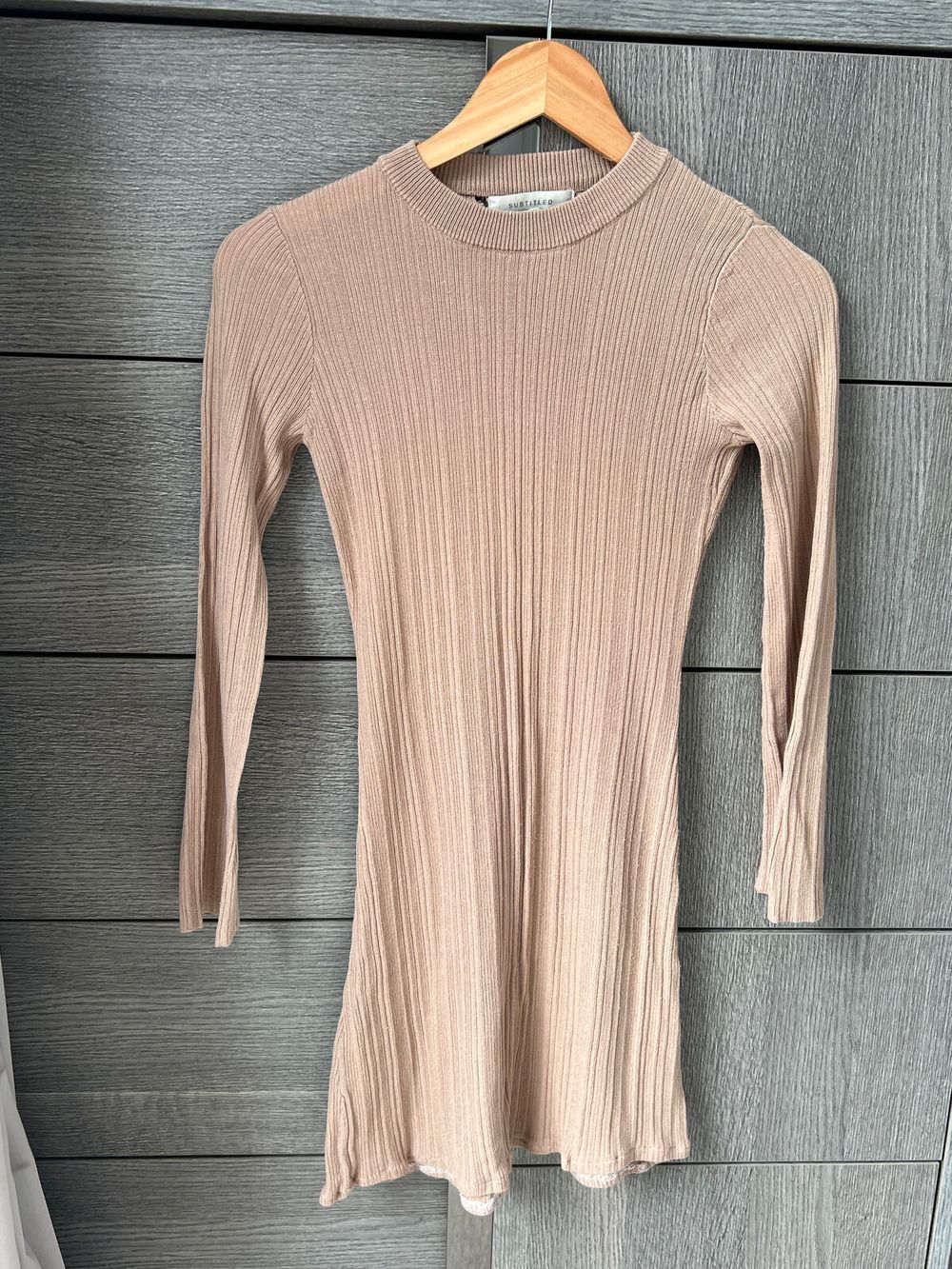 Subtitled Knit Dress