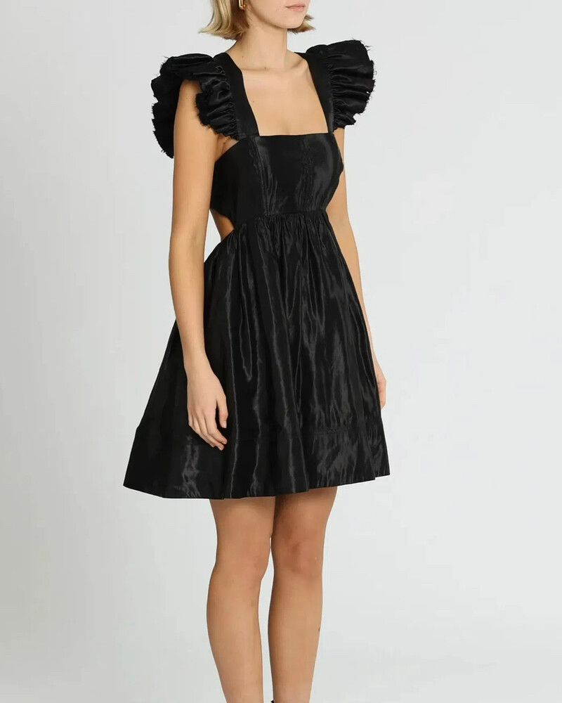 Aje Black Mini Dress