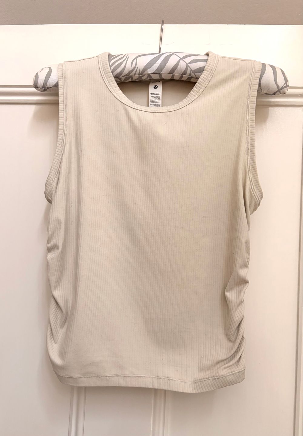 Lululemon Beige Ribbed Tank