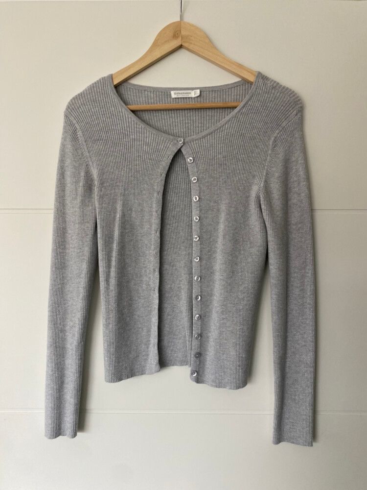 Stradivarius Grey Cardigan