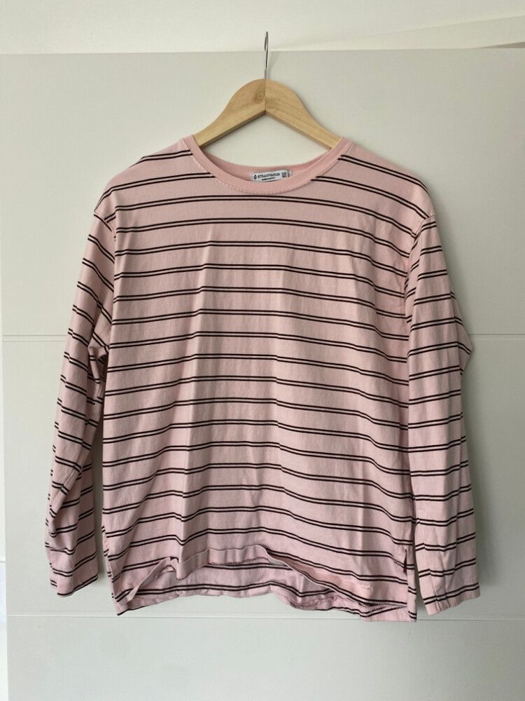 Stradivarius Pink Striped Longsleeve Top