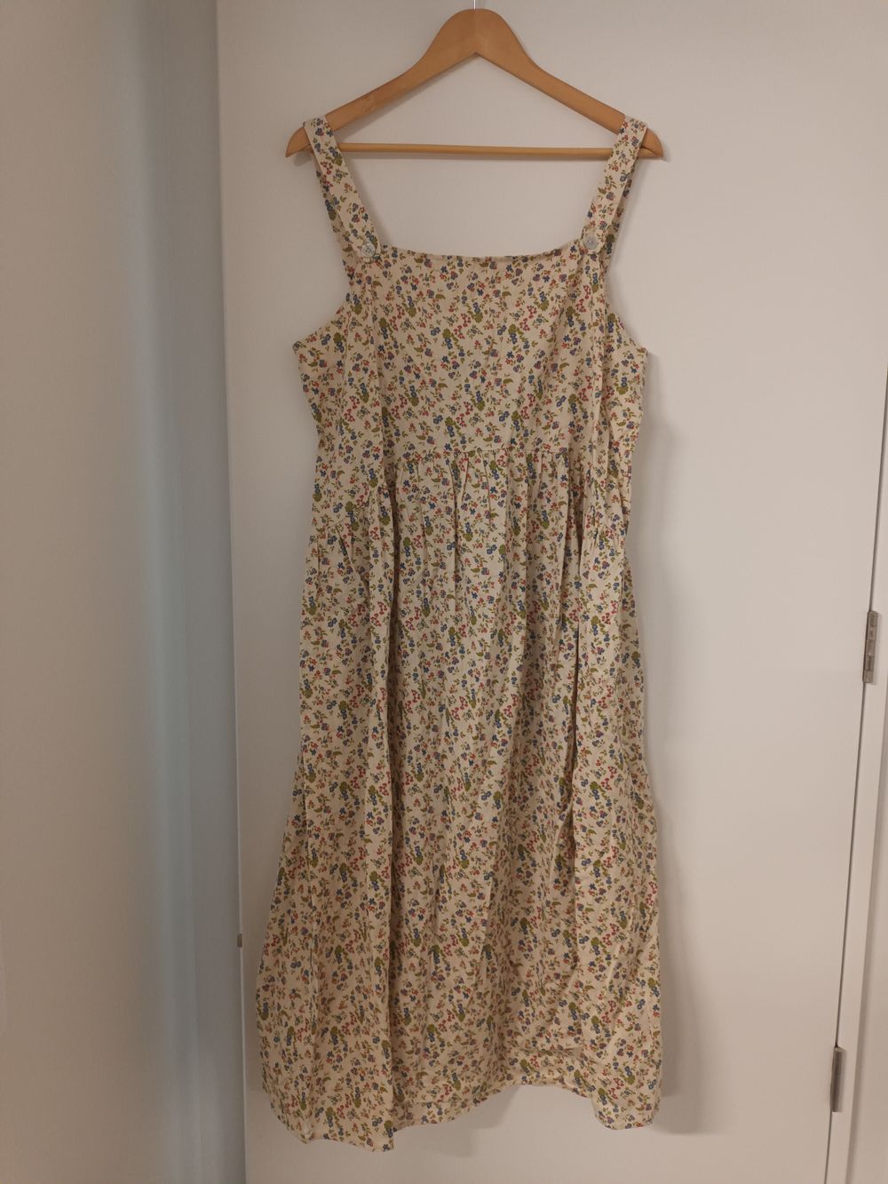 Zara floral pinafore dress