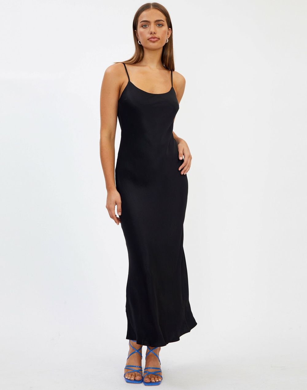 black knit midi dress with sleeves Long Sleeve Open Back Textured Knit Midi Dress - SMALL / White main image 1