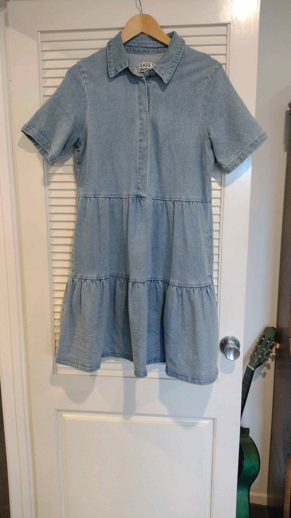 sass and bide denim dress Women's Miranda Western Cloud-Wash Denim Shirtdress Wash Lab washlabshop