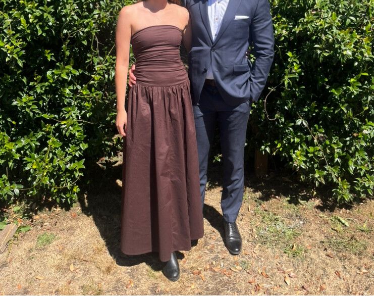 PepperMayo - Carmel Maxi Dress - Brown on Designer Wardrobe PepperMayo - Carmel Maxi Dress - Brown on Designer Wardrobe