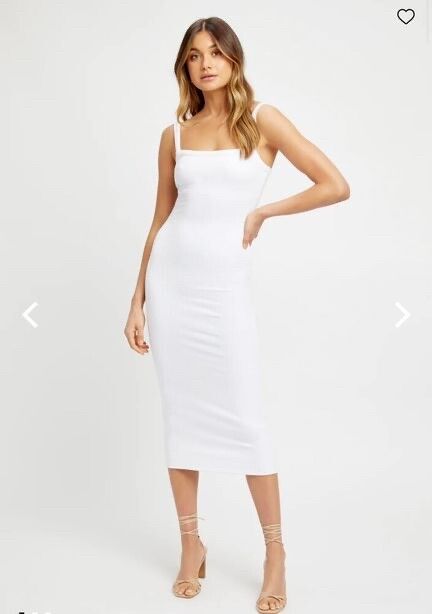 kookai white midi dress Kookai