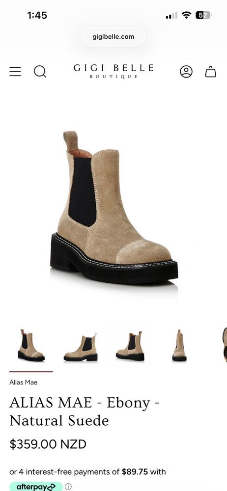 Alias Mae Ebony Boots