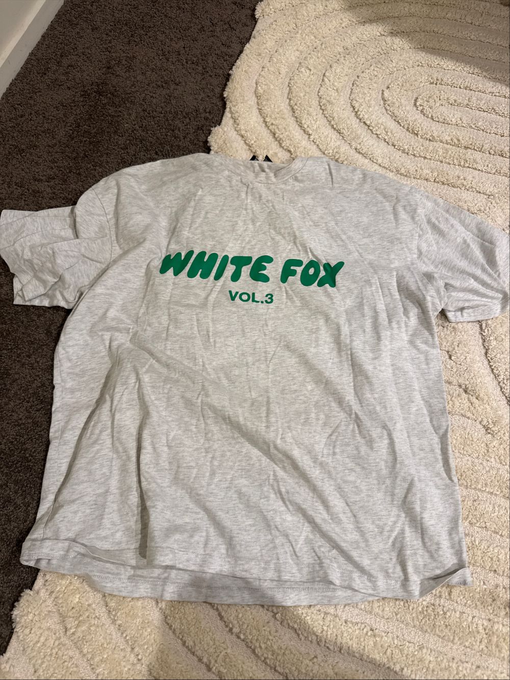 White Fox Grey Graphic T-Shirt