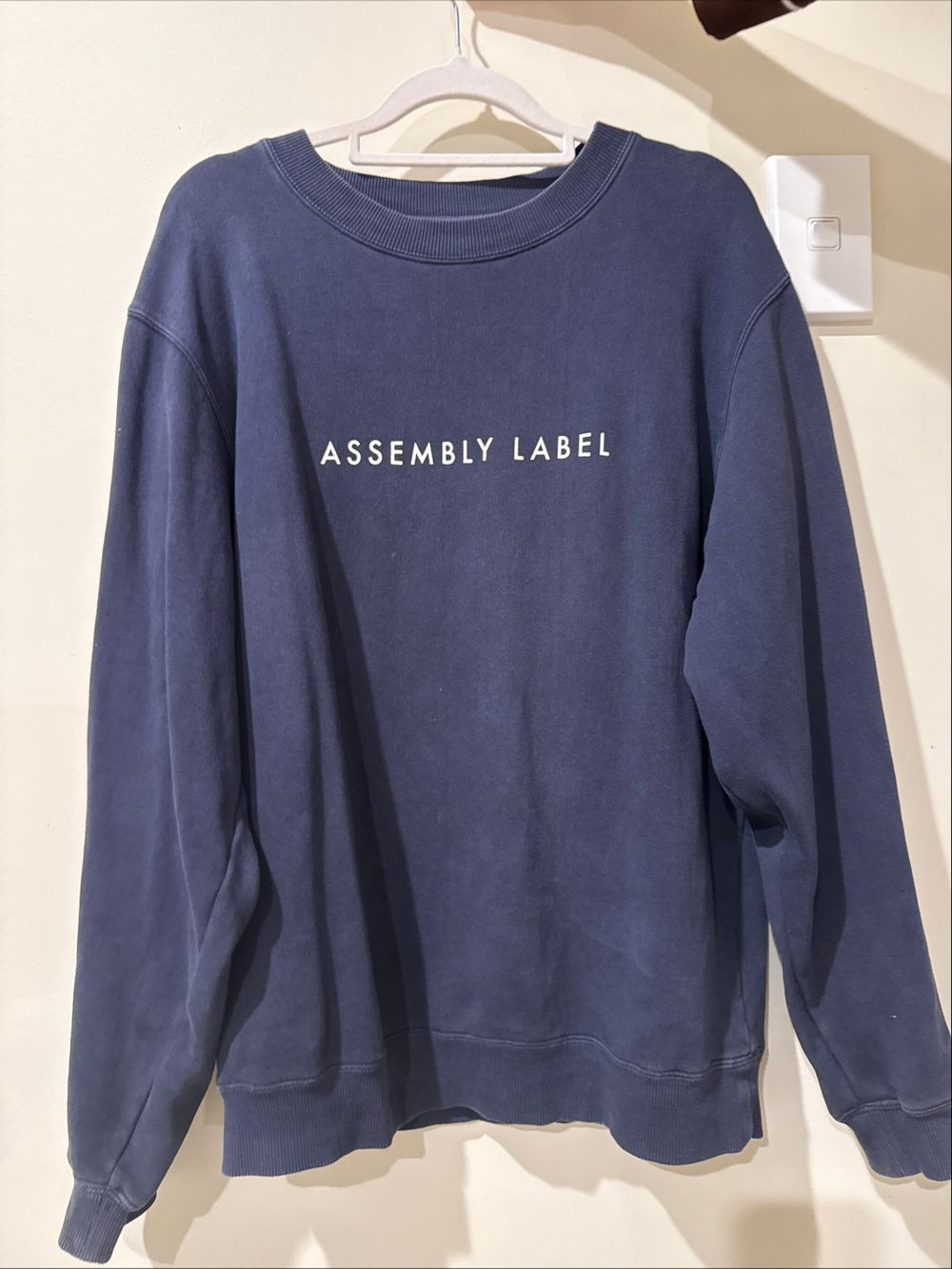Assembly Label Blue Sweatshirt