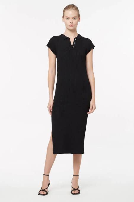 lemon knit dress Reversible Rib Cutout Knit Dress(Lemon Yellow) M / Yellow main image 1