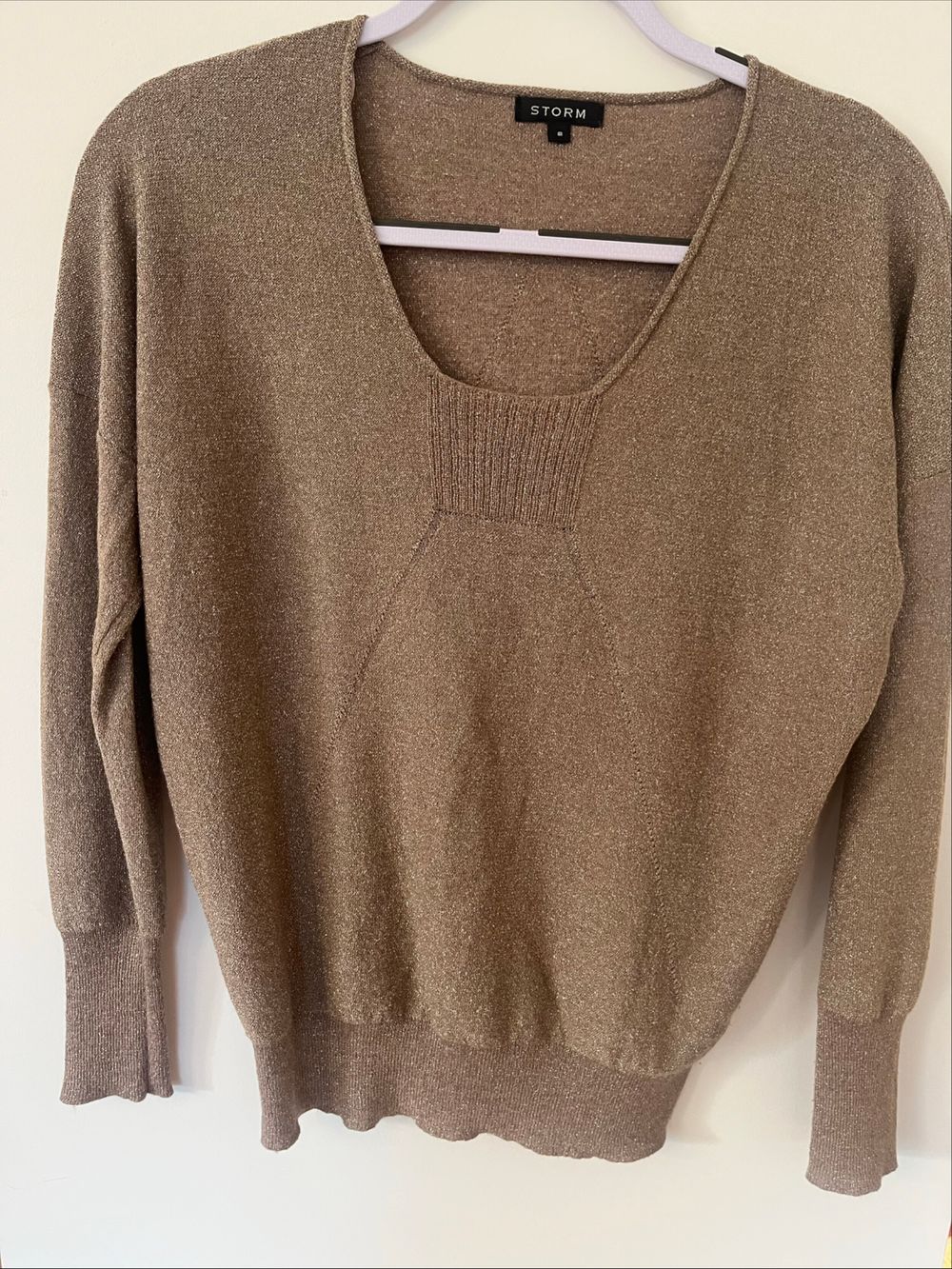 storm gold lurex jumper