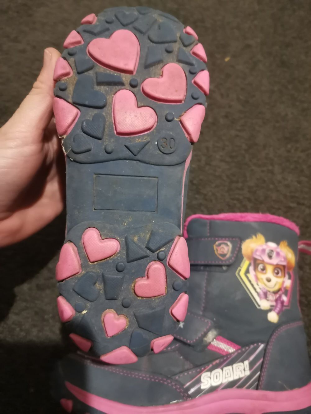 Paw patrol goretex boots waterproof sz 30