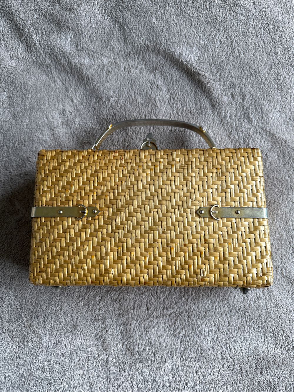 Woven Satchel made in Italy Vintage