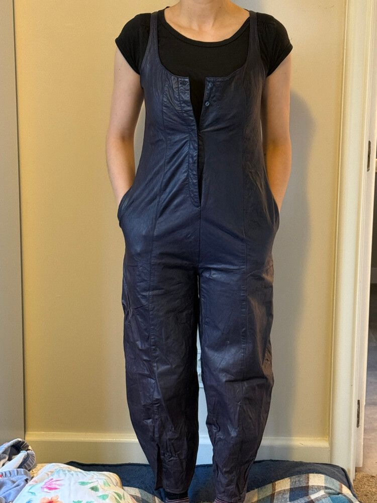 Dianne B Leather Jumpsuit Vintage
