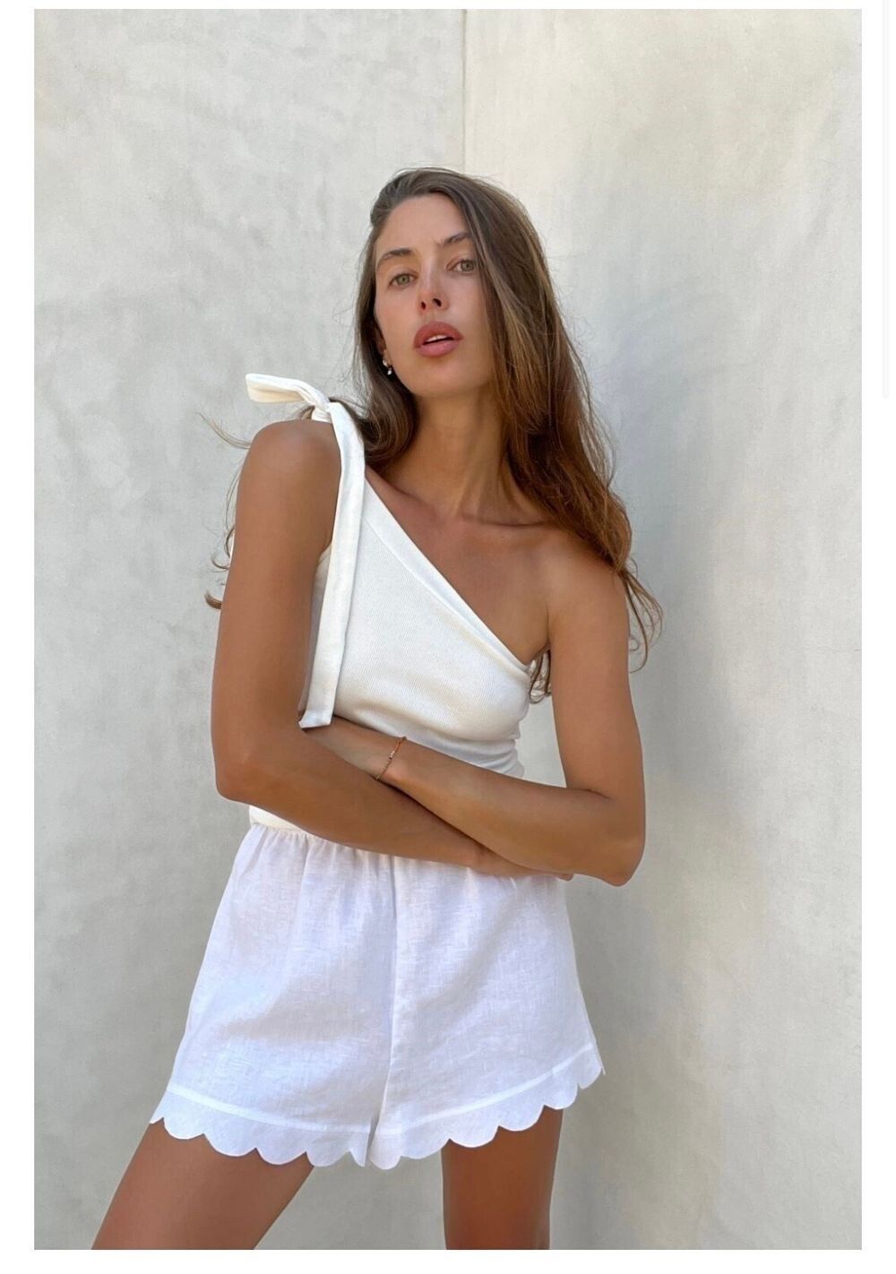 Caitlin Crisp One Shoulder Marsden Tank