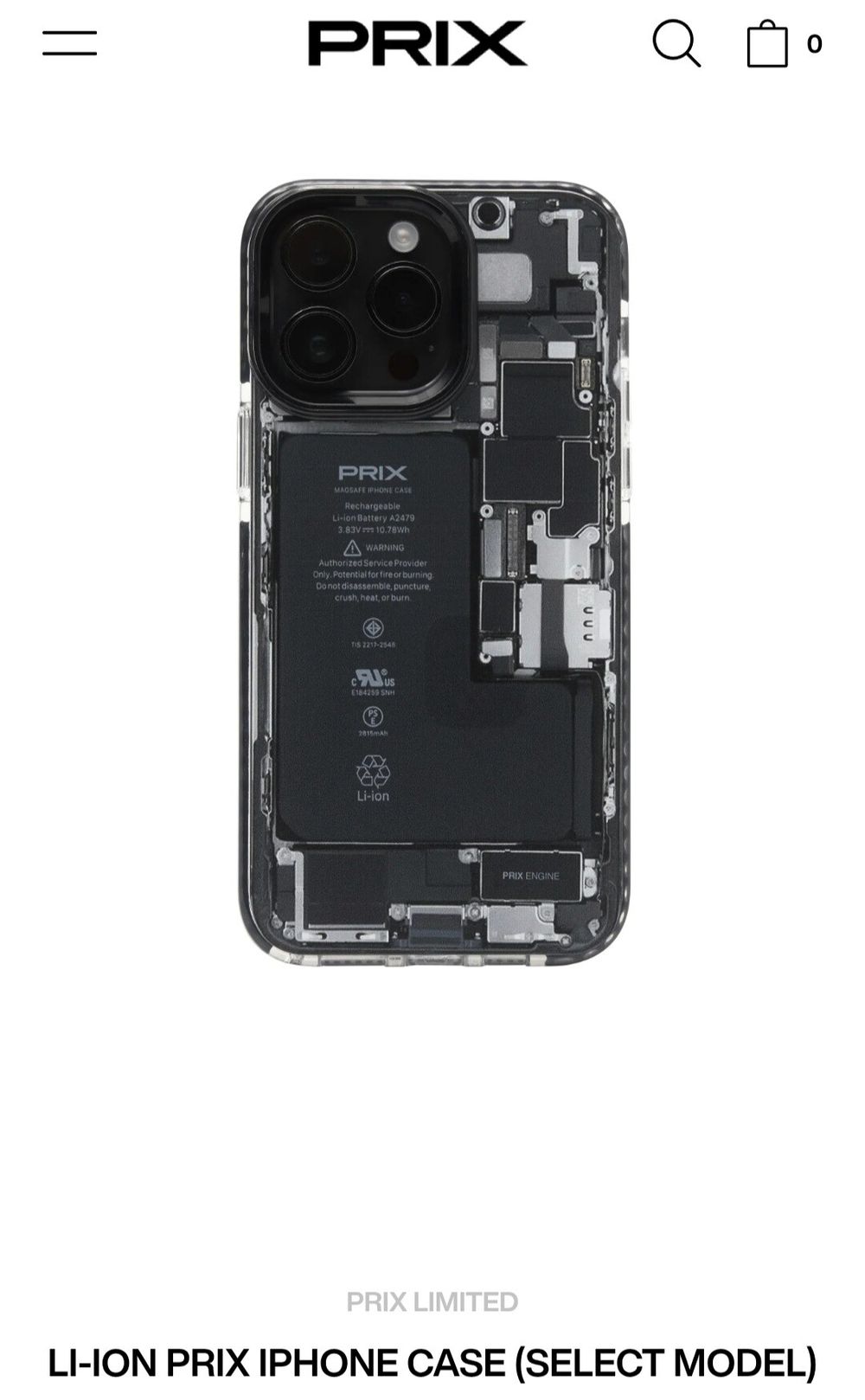 Prix Li-On iPhone 15 Phone Case