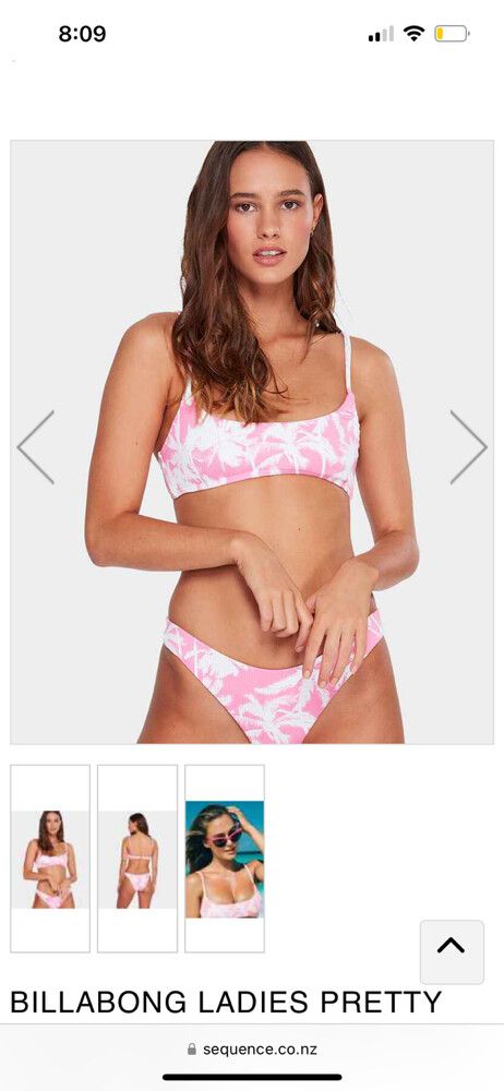 Pink Billabong Bikini Top