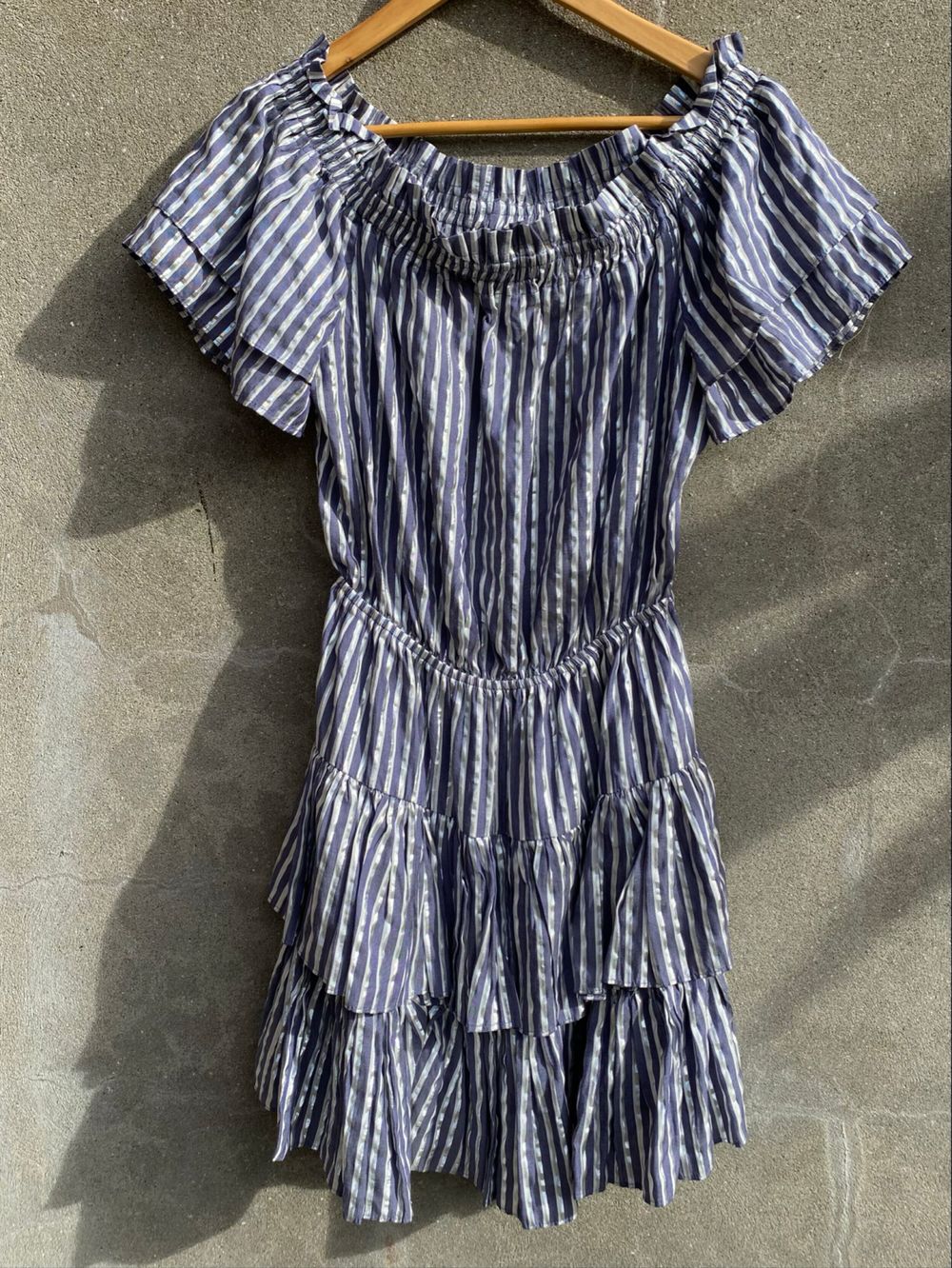 SEED HERITAGE BLUE SILVER DRESS