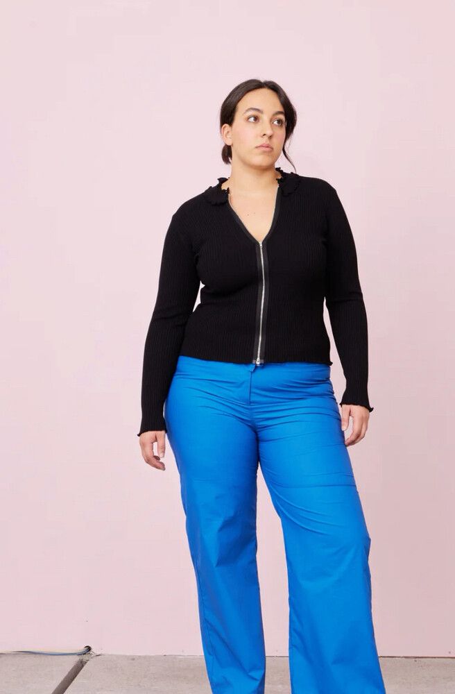 RUBY Black Lolo Ribbed Knit Jumper