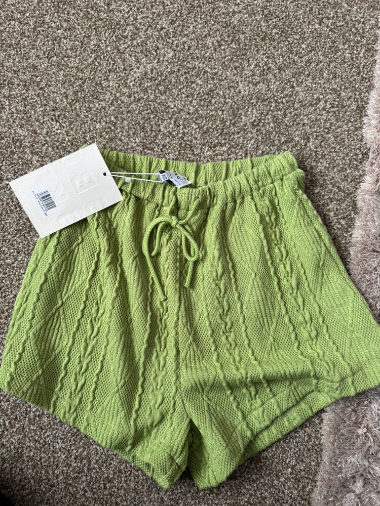 Green Knit Sabo skirt Shorts