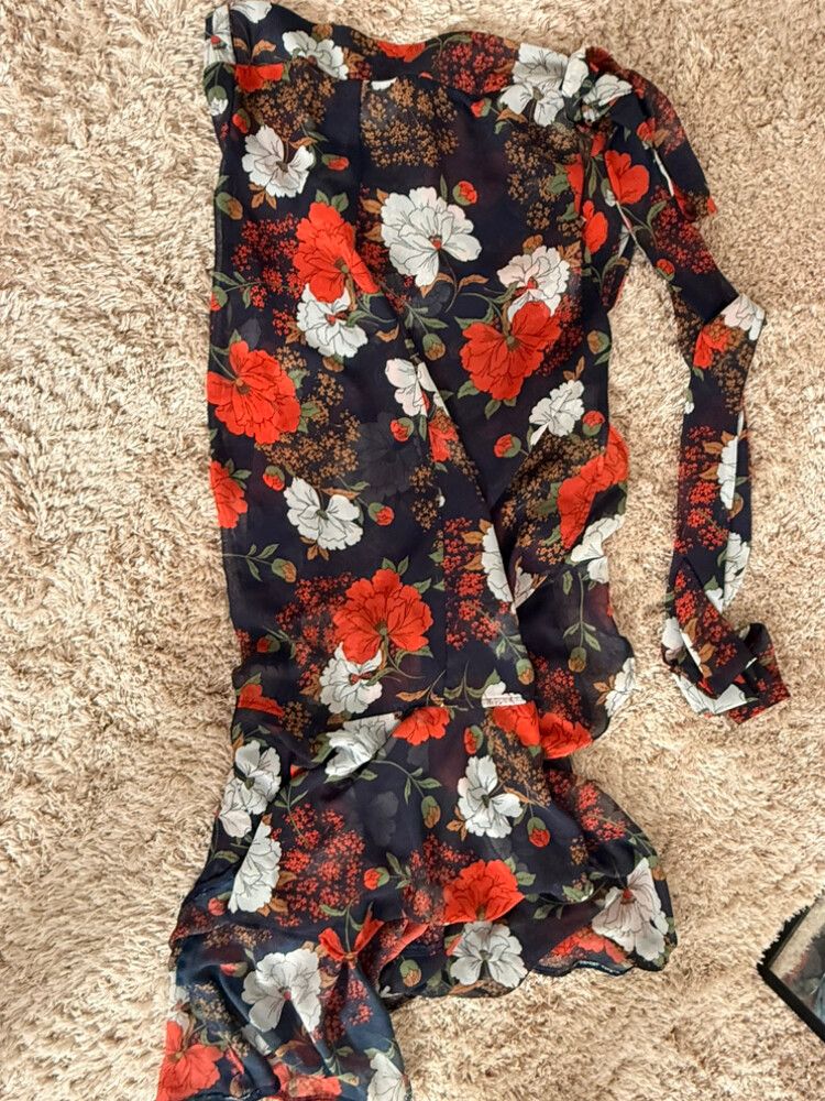 Annah Stretton Pink Floral wrap skirt