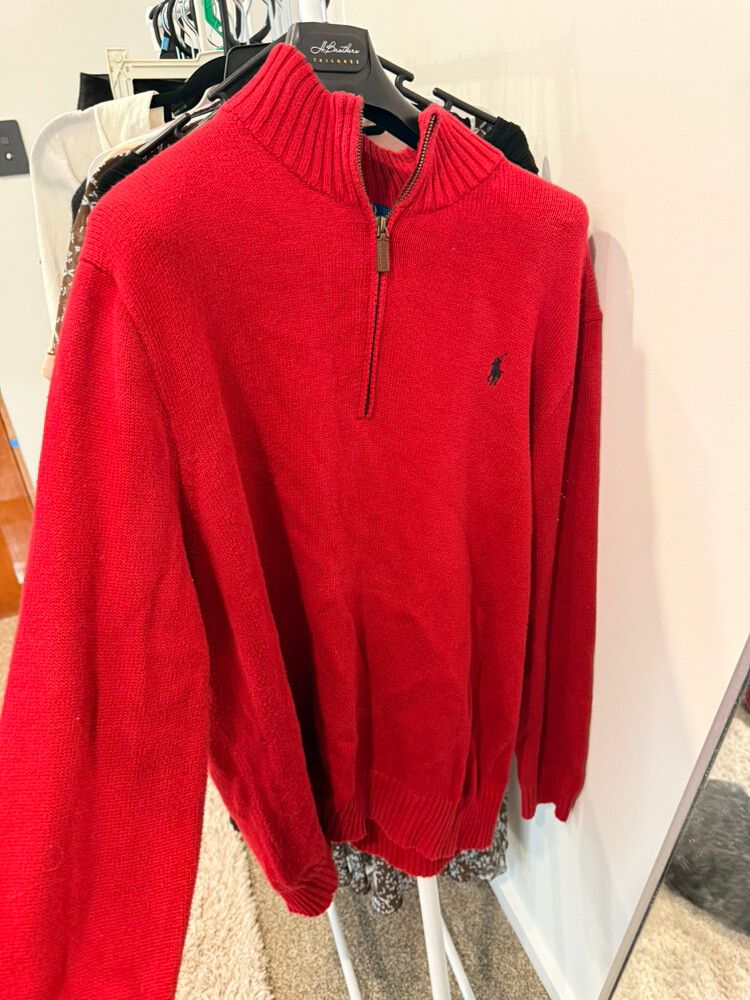 Ralph Lauren Red Knit Jumper