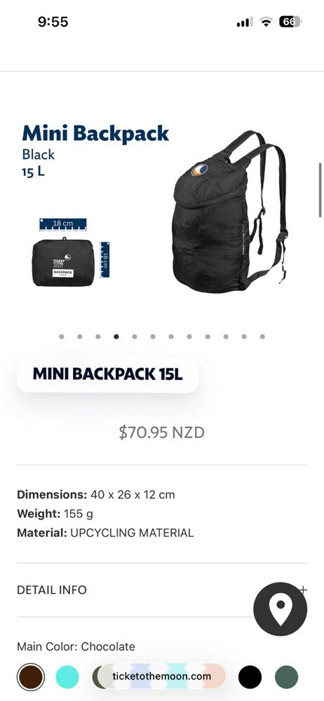 Back pack - ticket to the moon