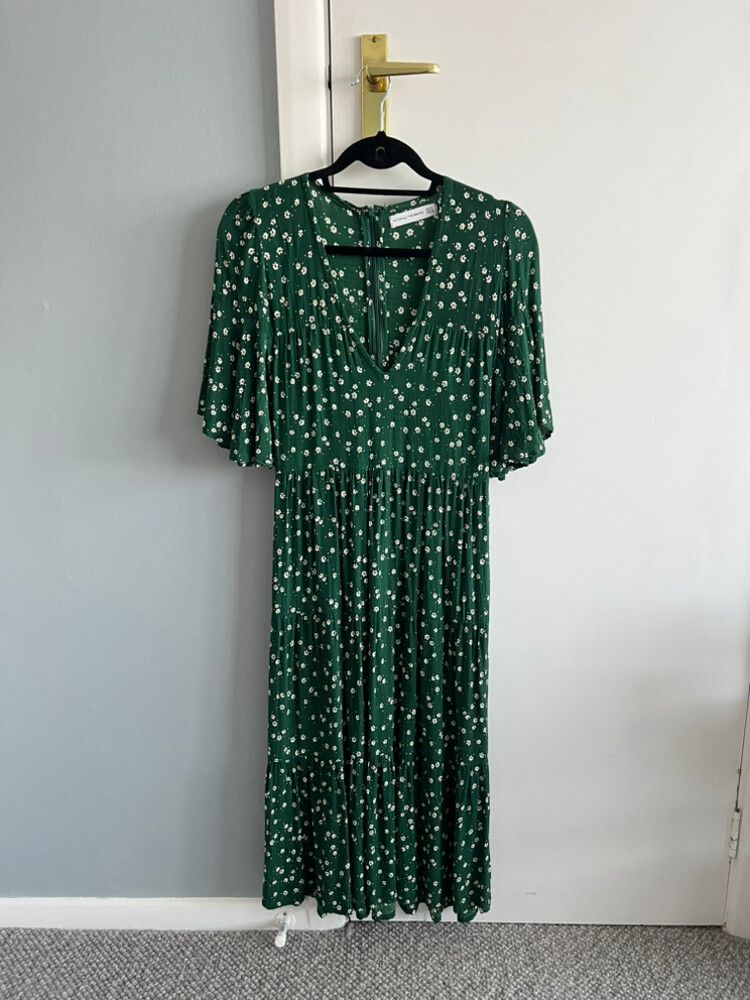 Faithfull the Brand - Faithfull The Brand Green Floral Dress on Designer Wardrobe Faithfull the Brand - Faithfull The Brand Green Floral Dress on Designer Wardrobe