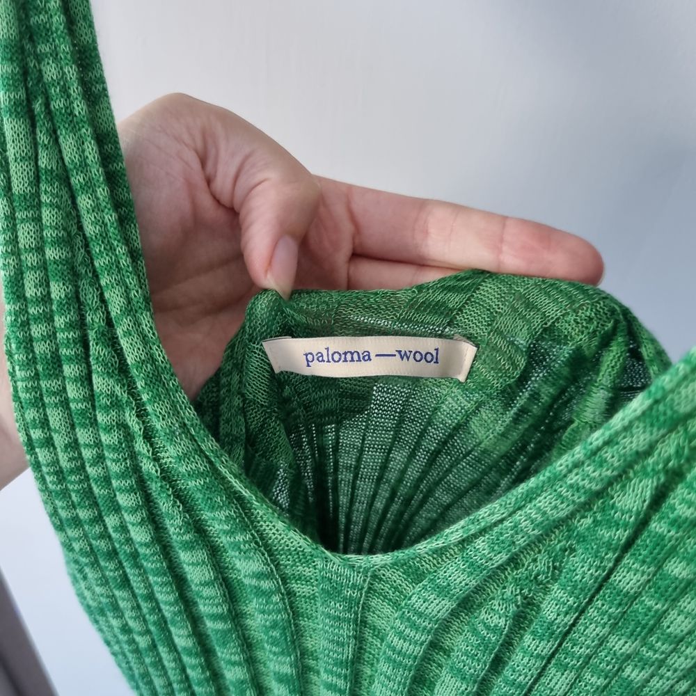 slim fit dress slacks Pre-owned: Paloma Wool Monotoro Skirt/ Strapless Dress in Green Fluo main image 0