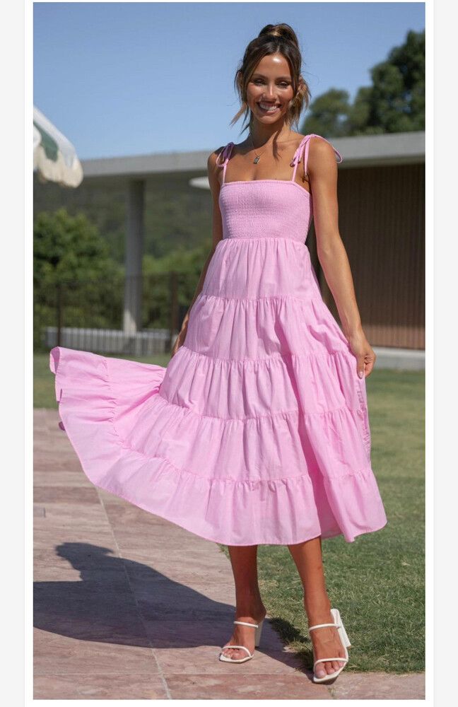 strapless open back dress Lanelle Maxi Dress - Pink - Buy Women's Dresses main image 1