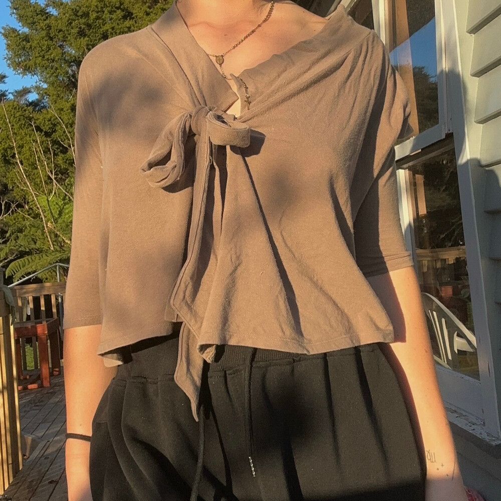 Tie Front Top