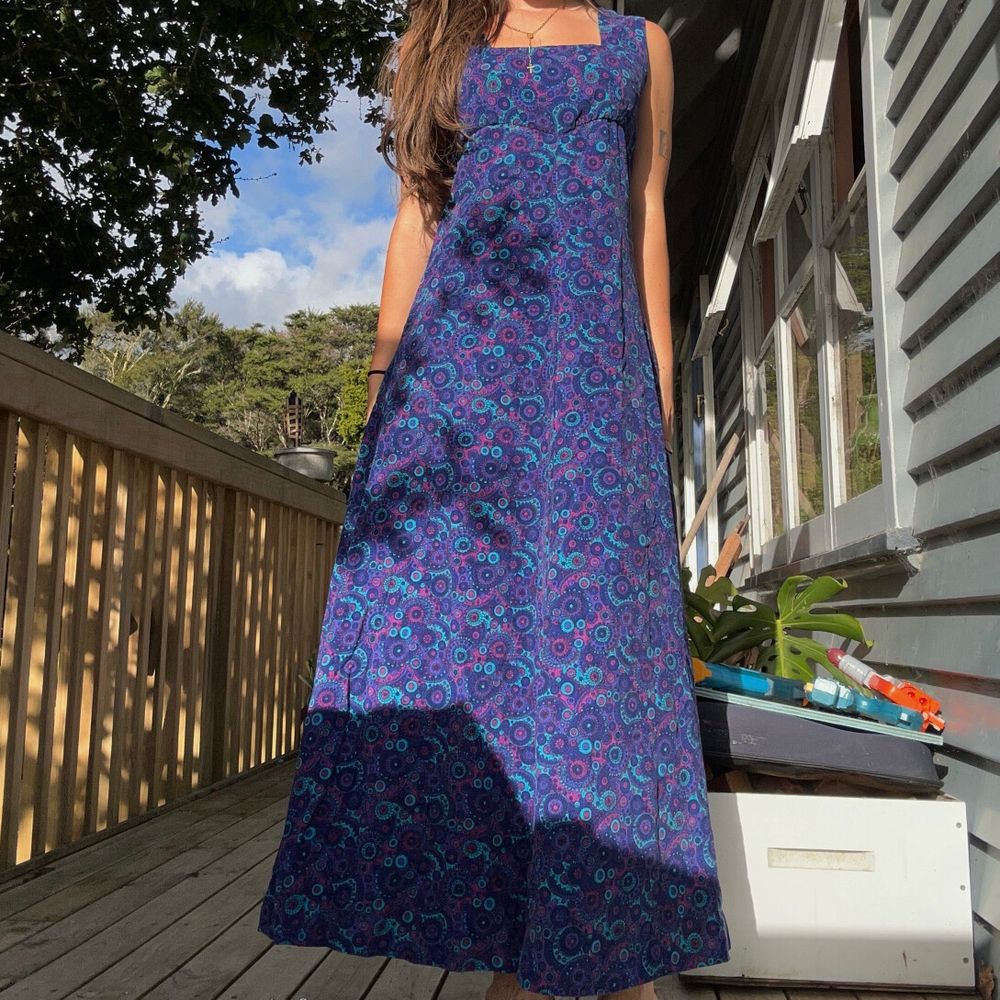 vintage corduroy maxi dress