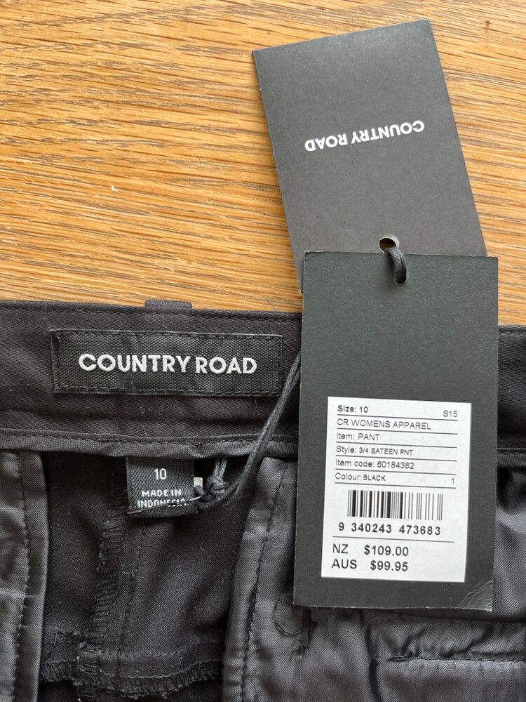Country Road Black Pants  - size 10