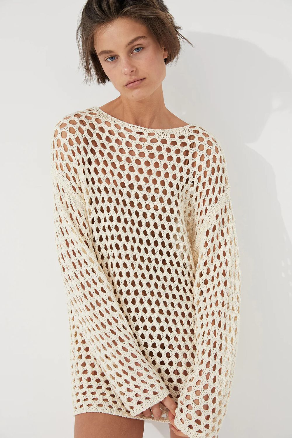 Zulu & Zephyr - Zulu & Zephyr - Crochet Top - Stone on Designer
