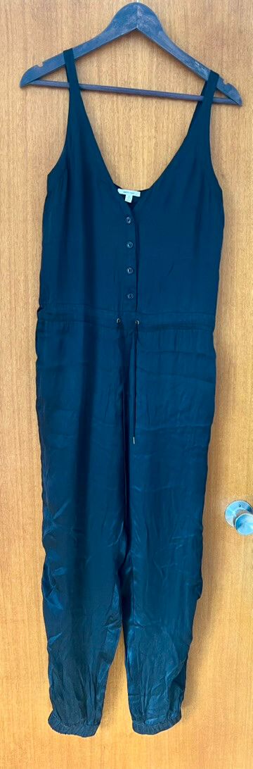 Juliette Hogan Black Silk Jumpsuit size 8