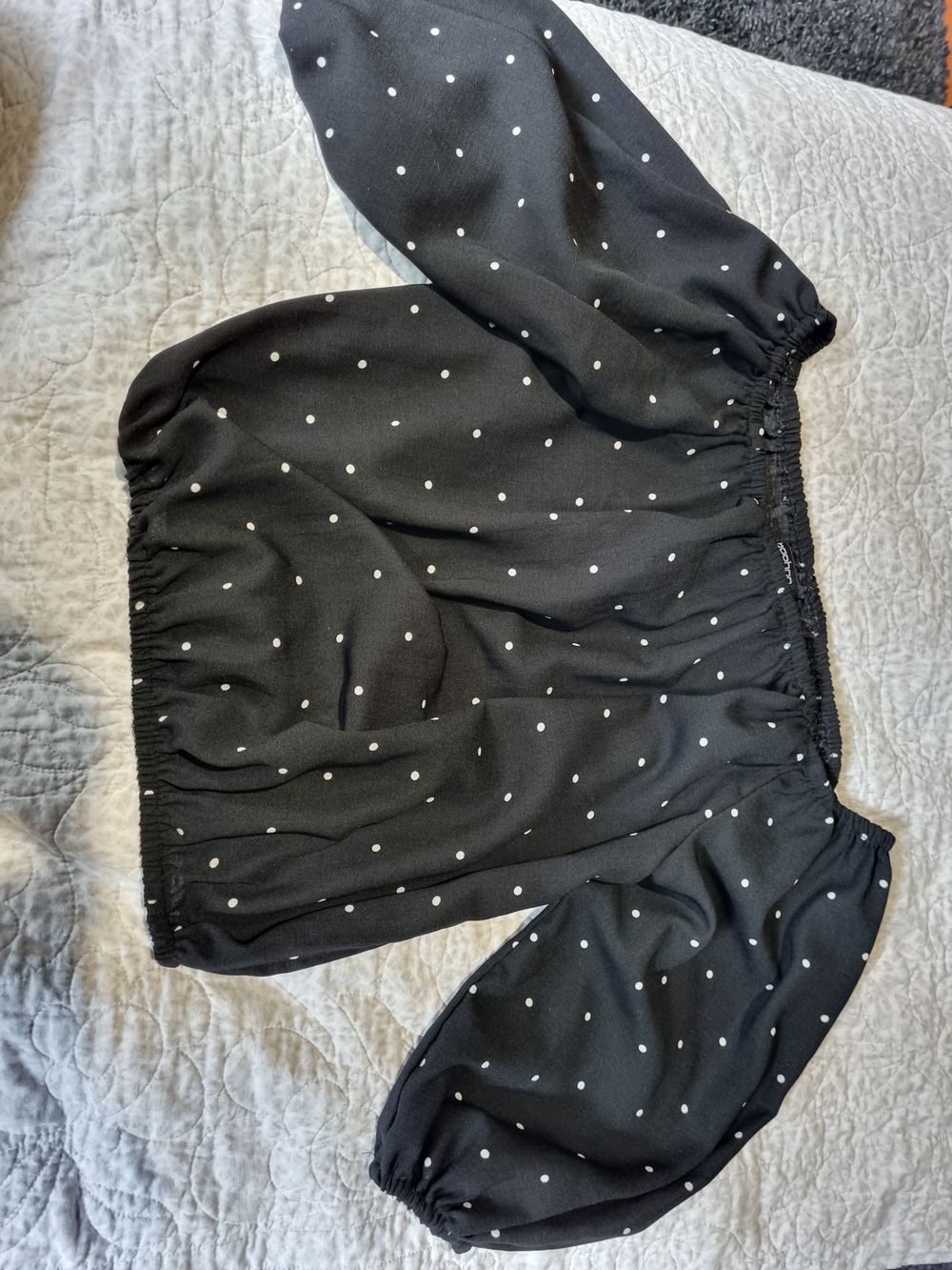 boohoo polka dot top