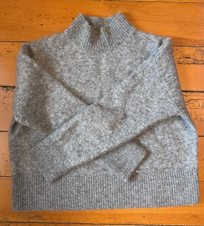 & Other Stories wool and merino sweater in grey