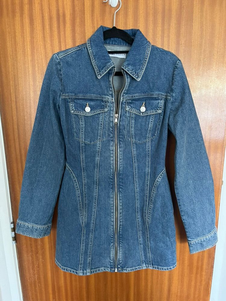 chinese dress ladies ZARA. Short buttoned denim dress Ts – Hibuy market main image 1