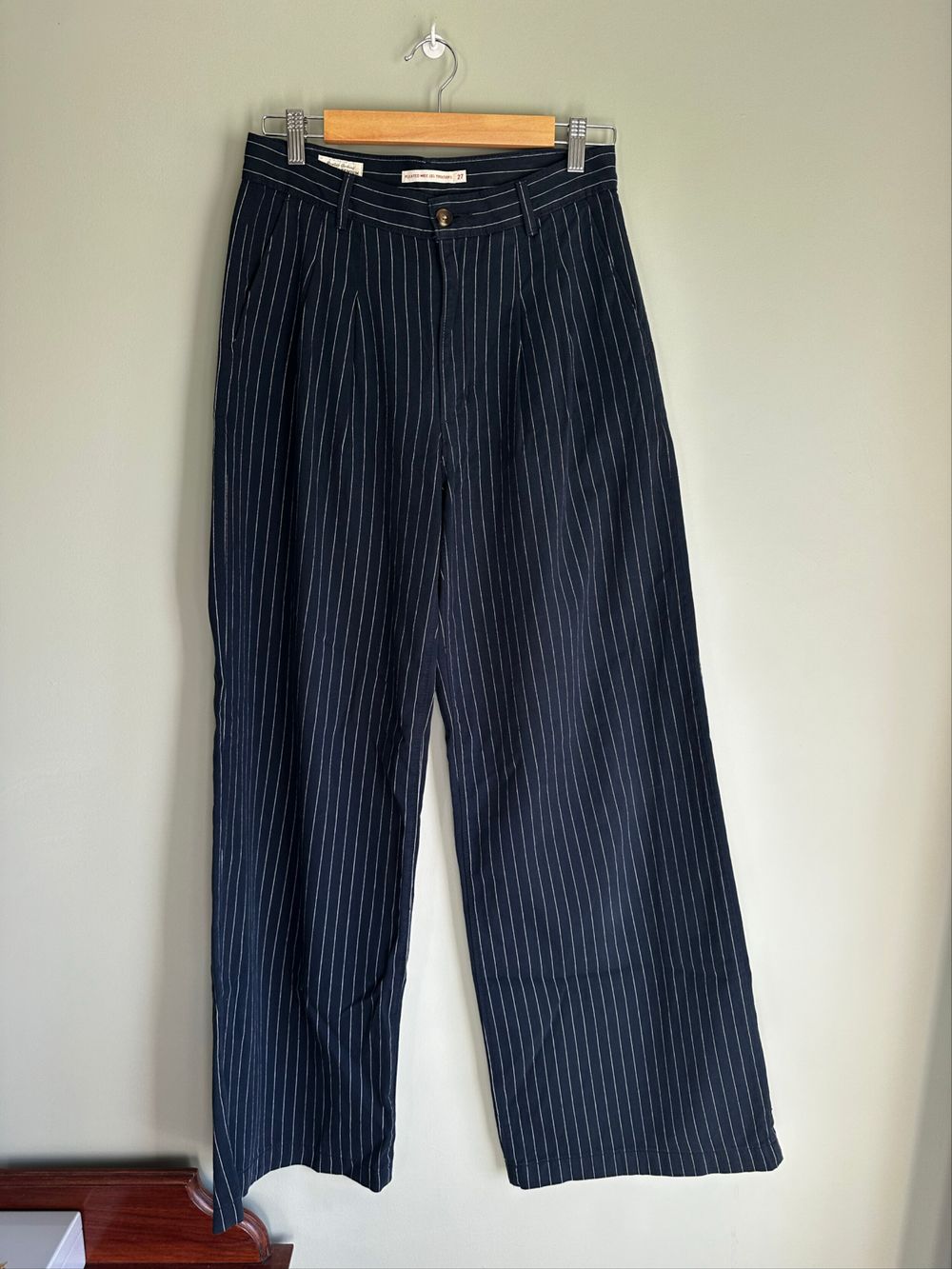 Pleated Wide Leg Trousers
