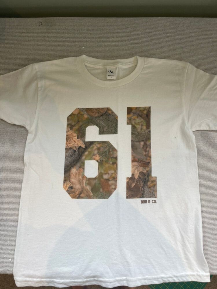 Boo & Co. Varsity Camo Baby Tee