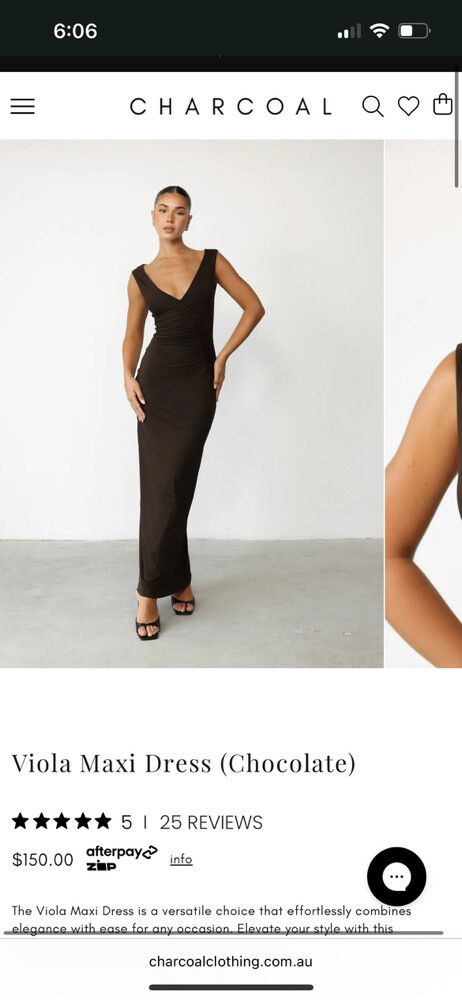 charcoal viola maxi dress Charcoal Viola Maxi