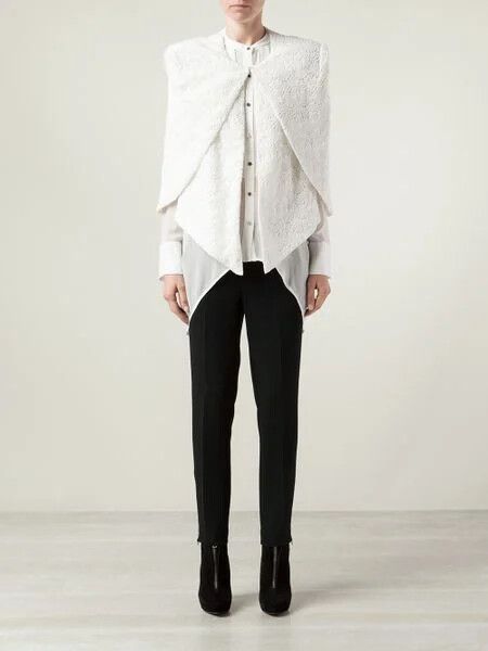 SASS & BIDE A Writer's Life Lace Capelet Structured Blazer Cape Jacket RRP$550