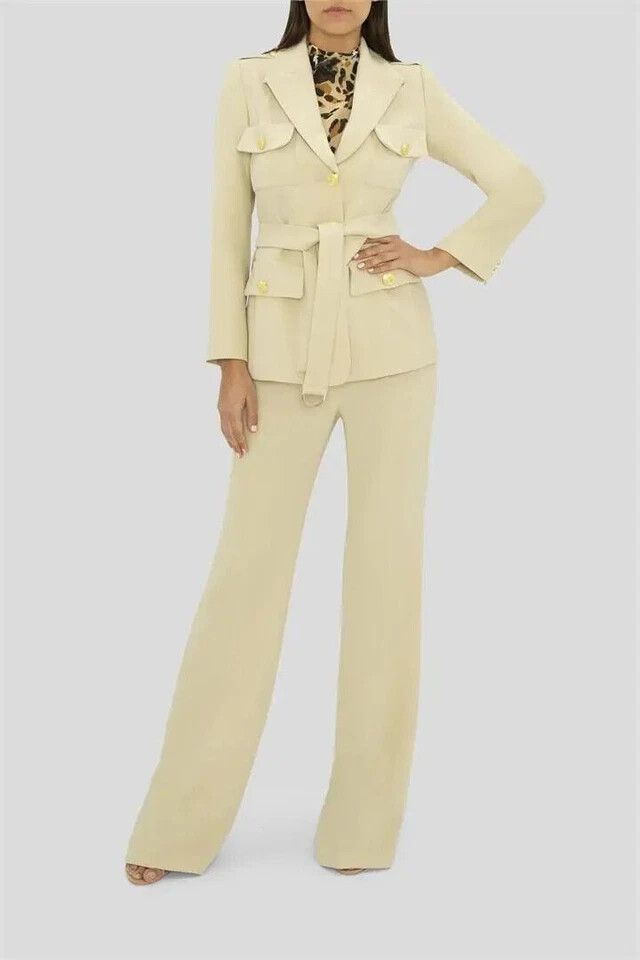CARLA ZAMPATTI Sahara Sands Safari Belted Jacket Blazer RRP$979