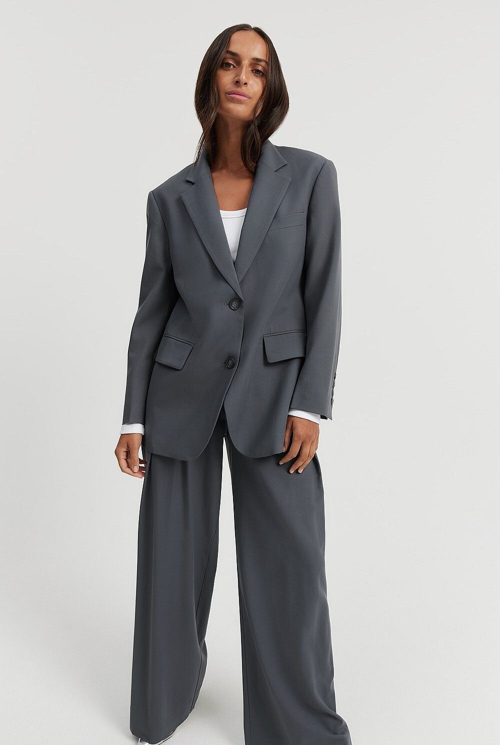 COUNTRY ROAD Wool blend Grey Man-style Blazer Jacket