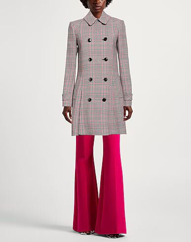 PORTMANS Plaid Double Breasted Trench Coat