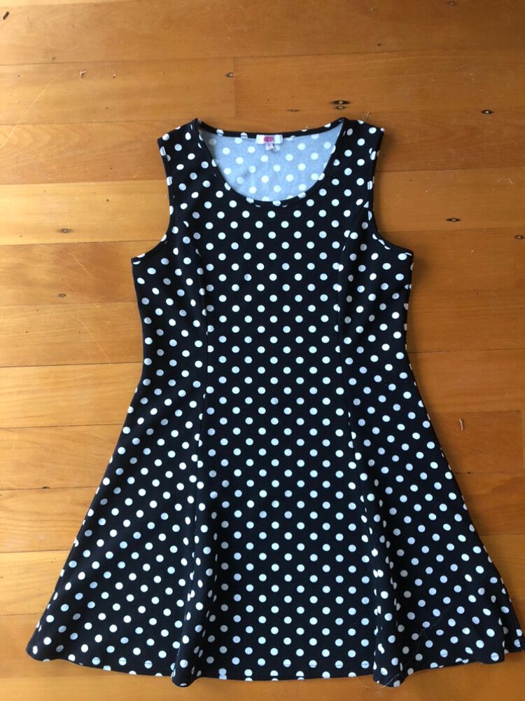 Black White Polka Dot Dress