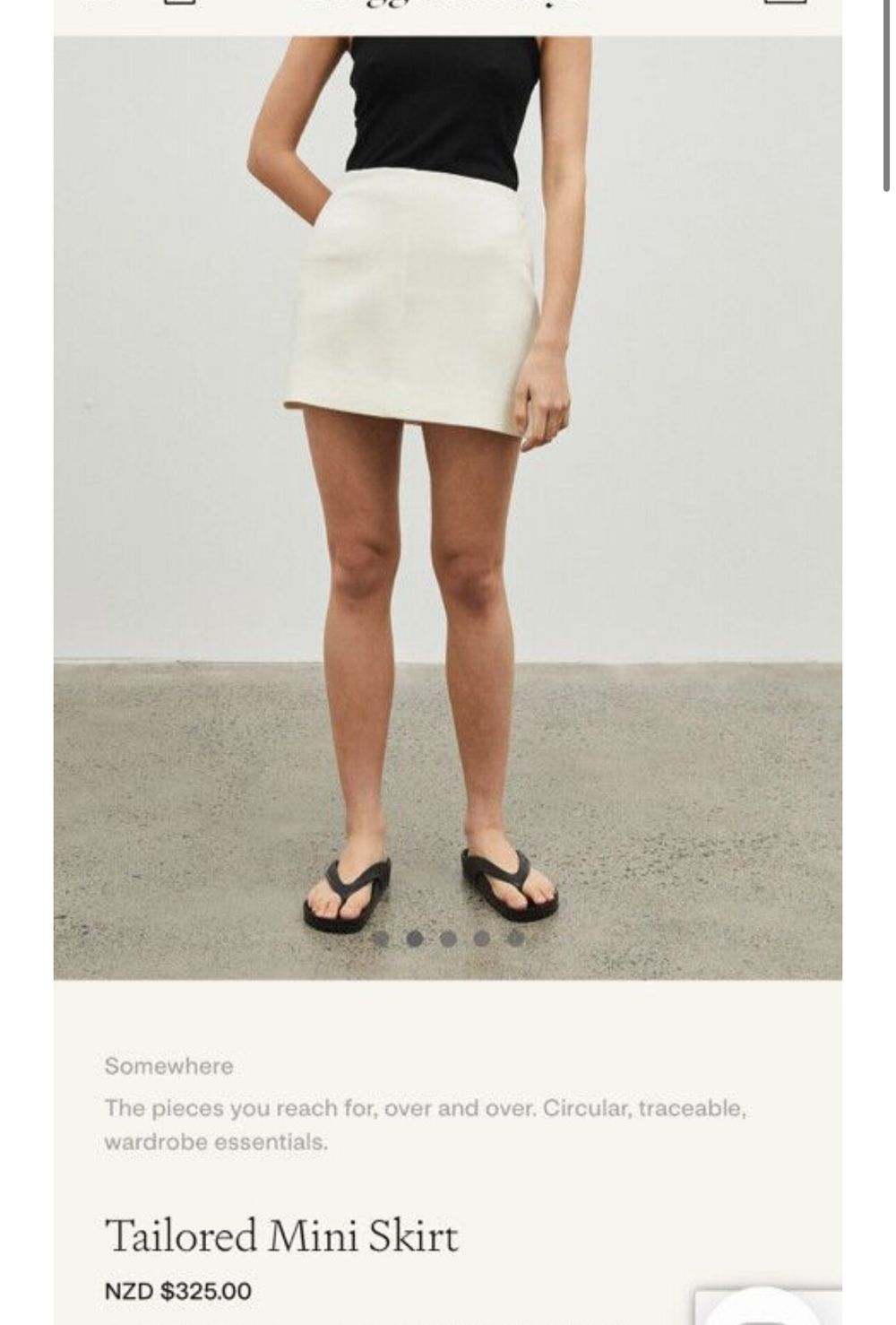 Maggie Marilyn white tailored skirt
