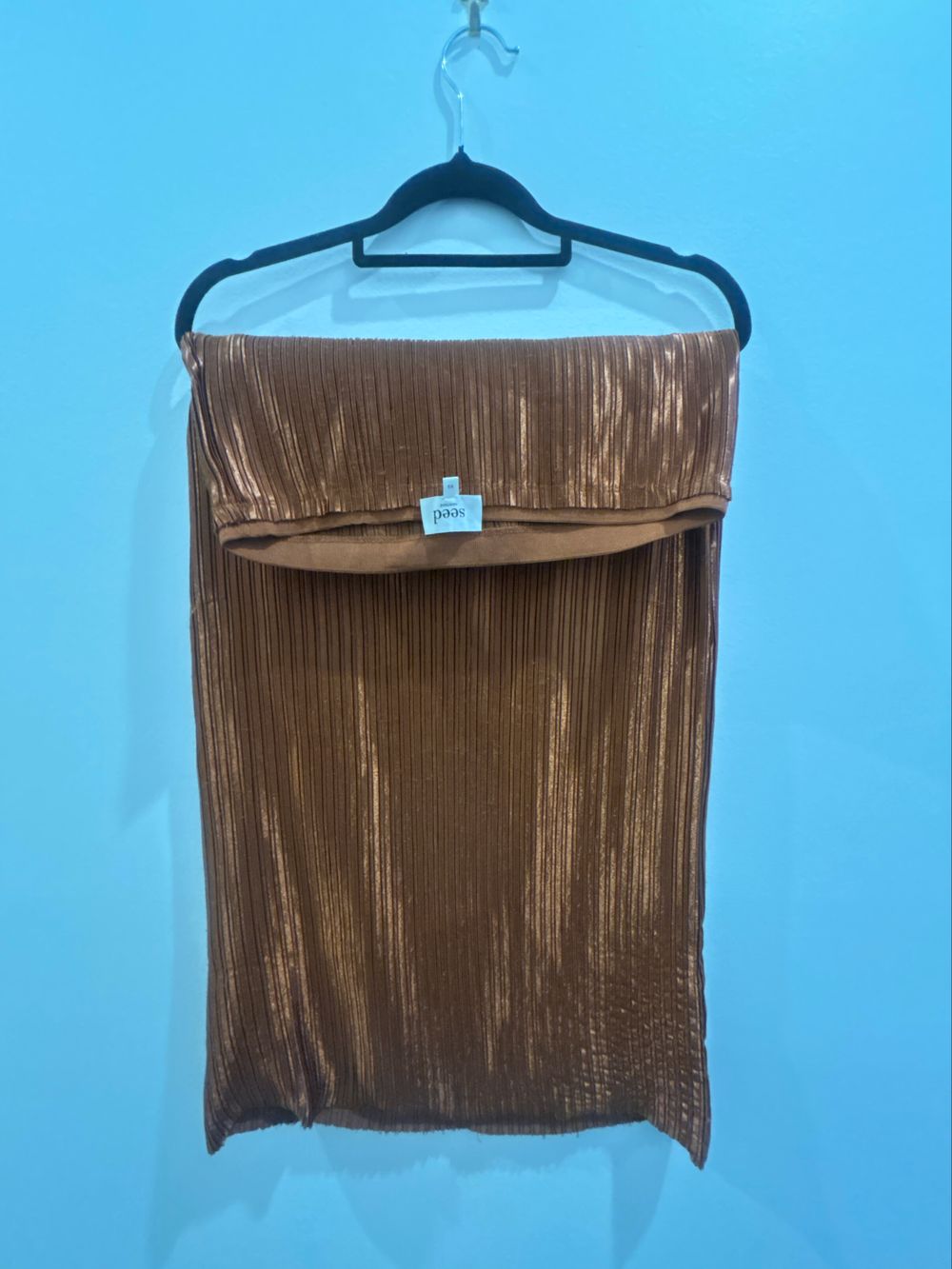 Seed Bronze Pleated Skirt